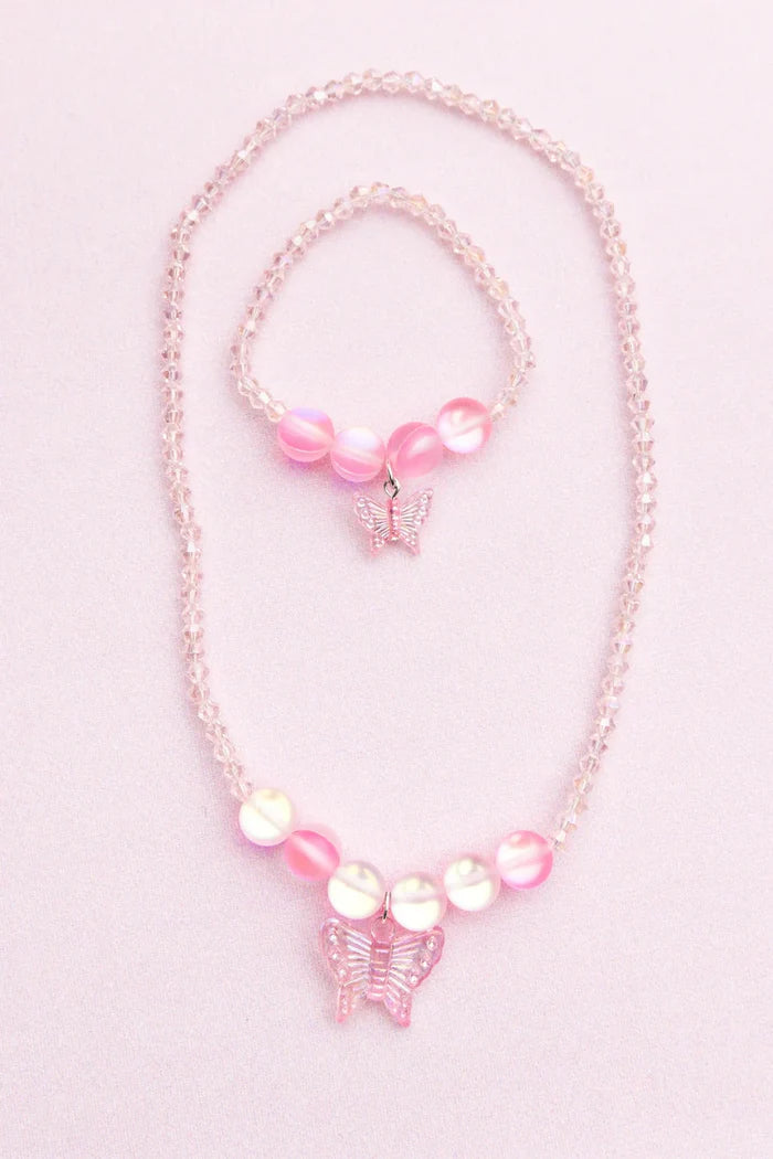 Great Pretenders Boutique Holo Pink Crystal Necklace