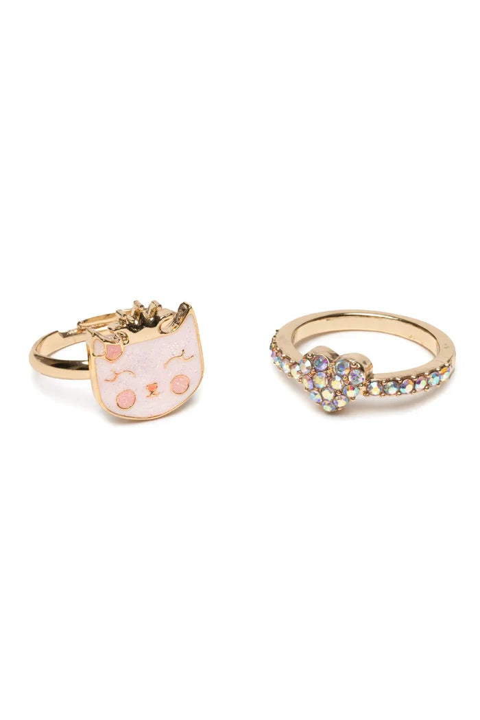 Great Pretenders Boutique Kitty Love Rings Set