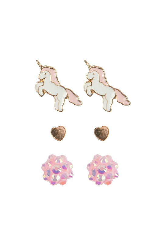 Great Pretenders Boutique Unicorn Studded Earrings Set