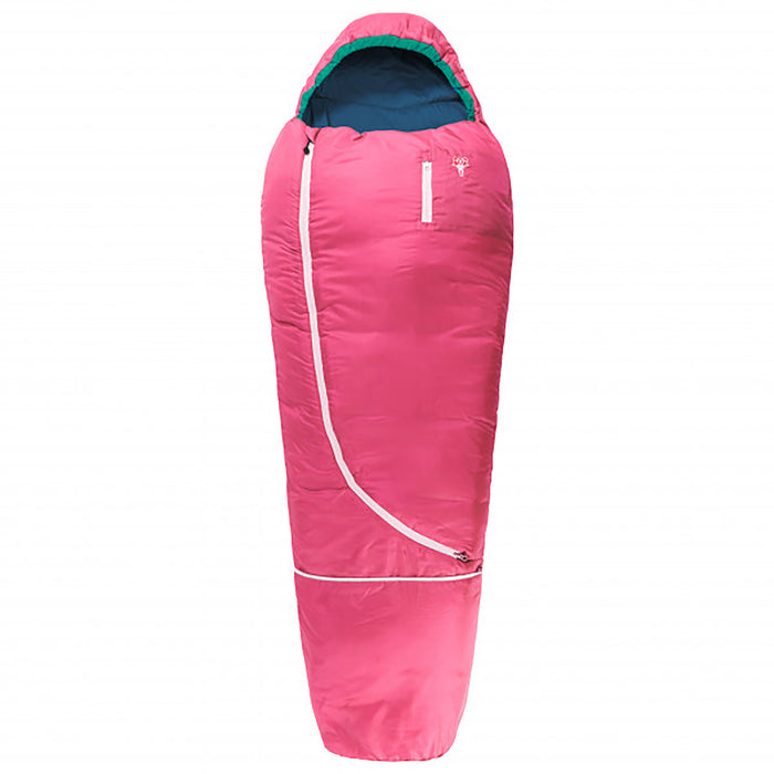Pink wool filled sleeping bag