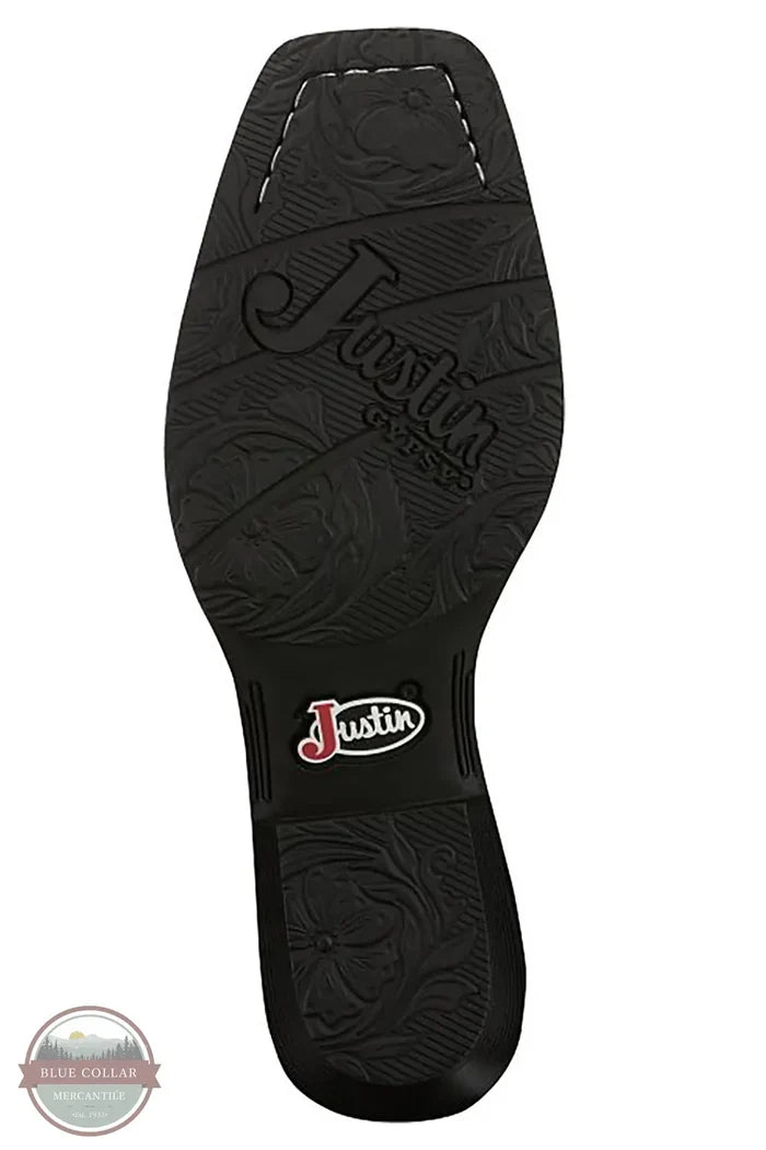 Justin GY2876 Rae 12" Western Boot in Midnight Black view of sole