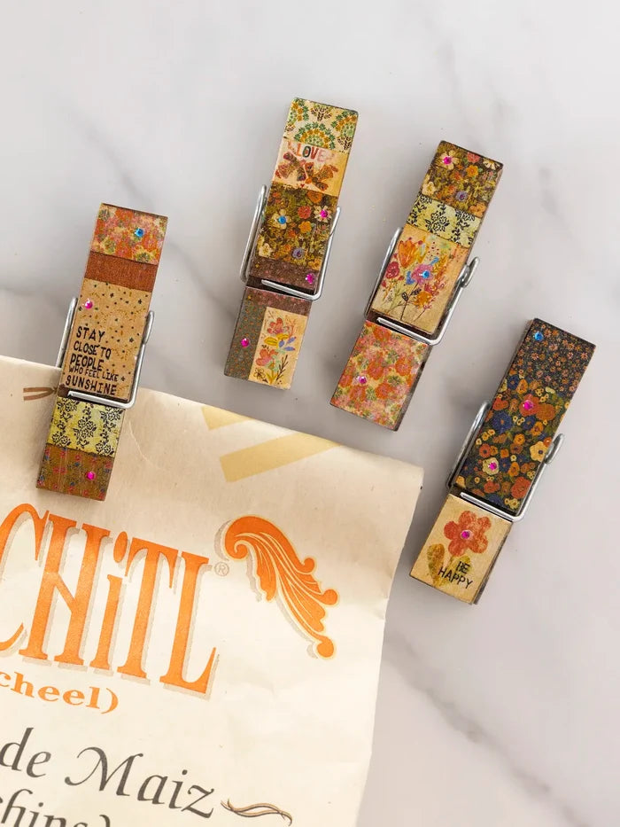 Happy Clips, Set of 4 - Be Happy Patchwork-view 2