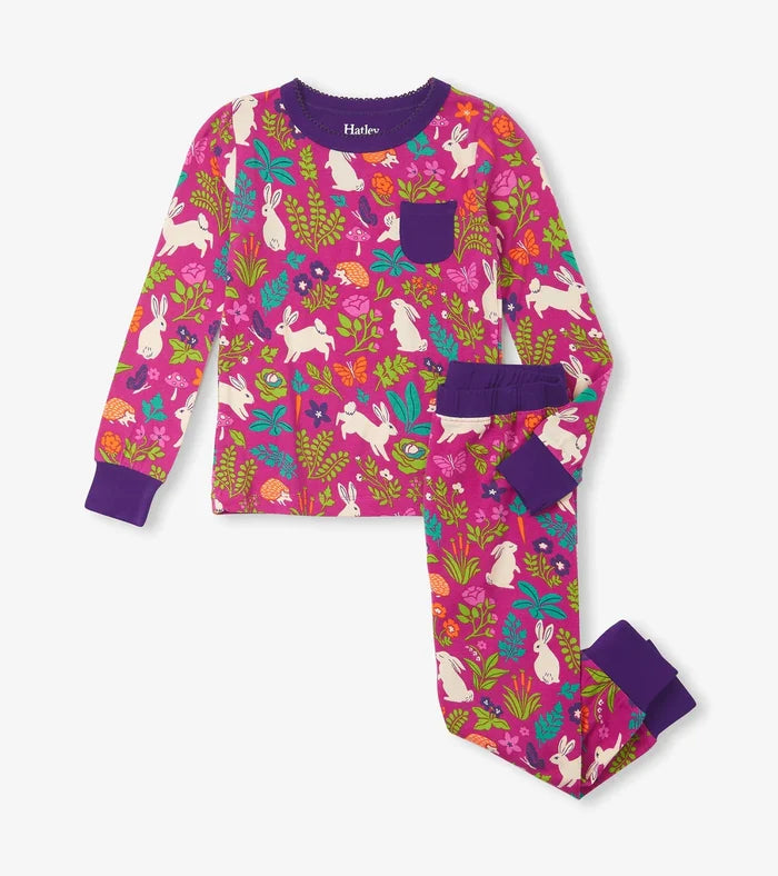 Hatley Bamboo Pajama Set - Storybook Bunnies