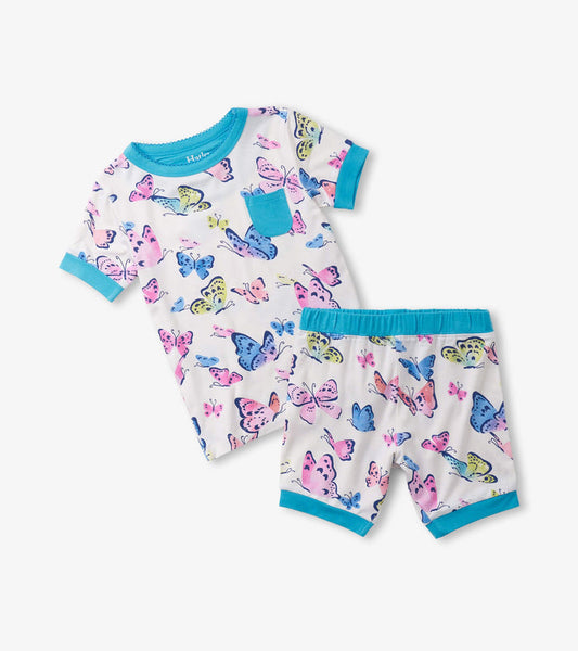 Hatley Bamboo Short Pajama Set - Big Butterflies