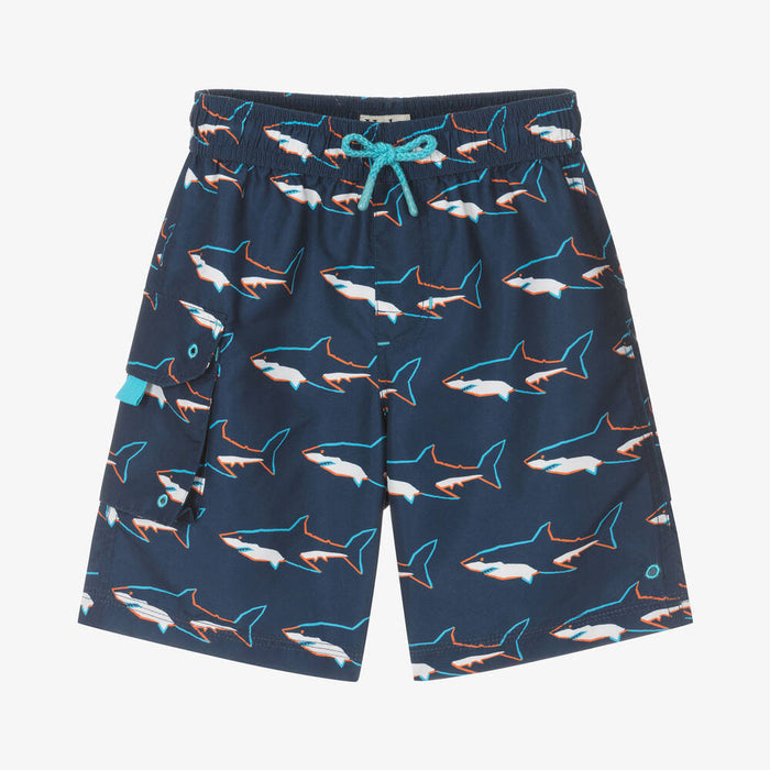 Hatley Board Shorts - Swimming Sharks