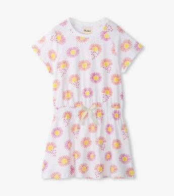 Hatley Cinched Waist Dress- Heart Suns