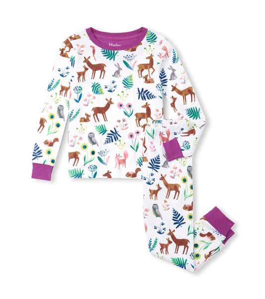 Hatley Cotton Pajama Set - Soft Forest
