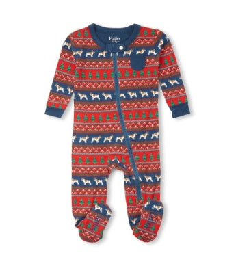 Hatley Fair Isle Bamboo Coverall - Bulldog