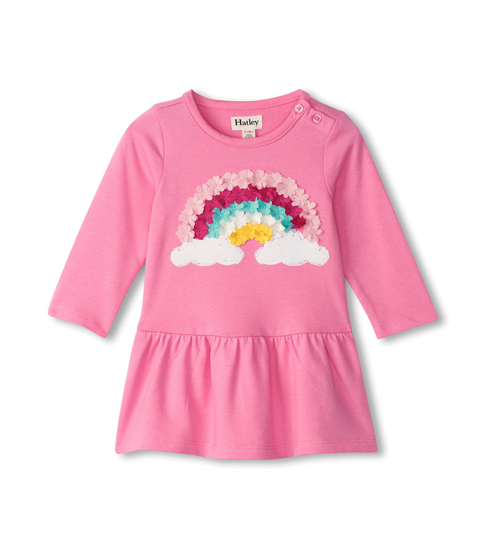 Hatley Flounce Skirt Dress - Rainbow Cloud