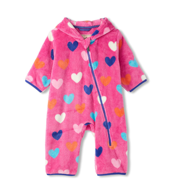 Hatley Fuzzy Fleece Bundler - Hearts