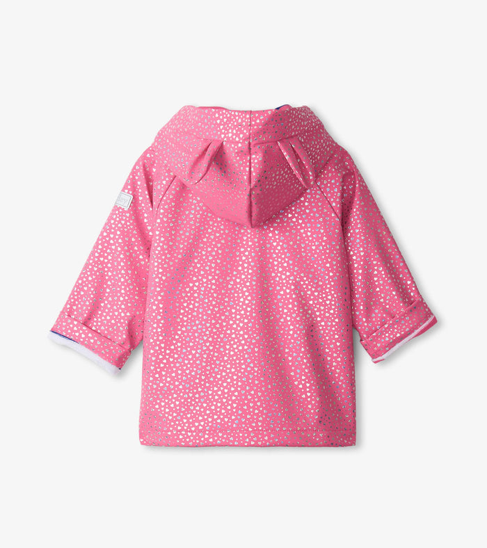 Hatley Preschool Raincoat - Glitter Hearts