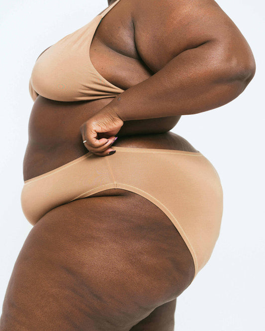 Tan | Model is wearing 3XL