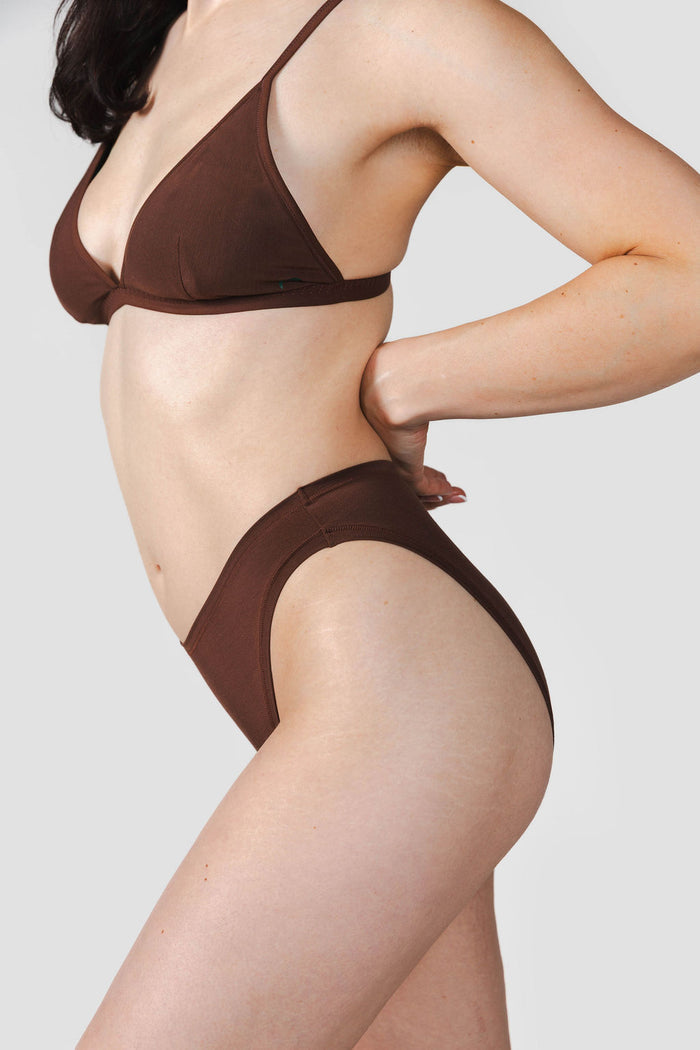Brown | Model is wearing size M