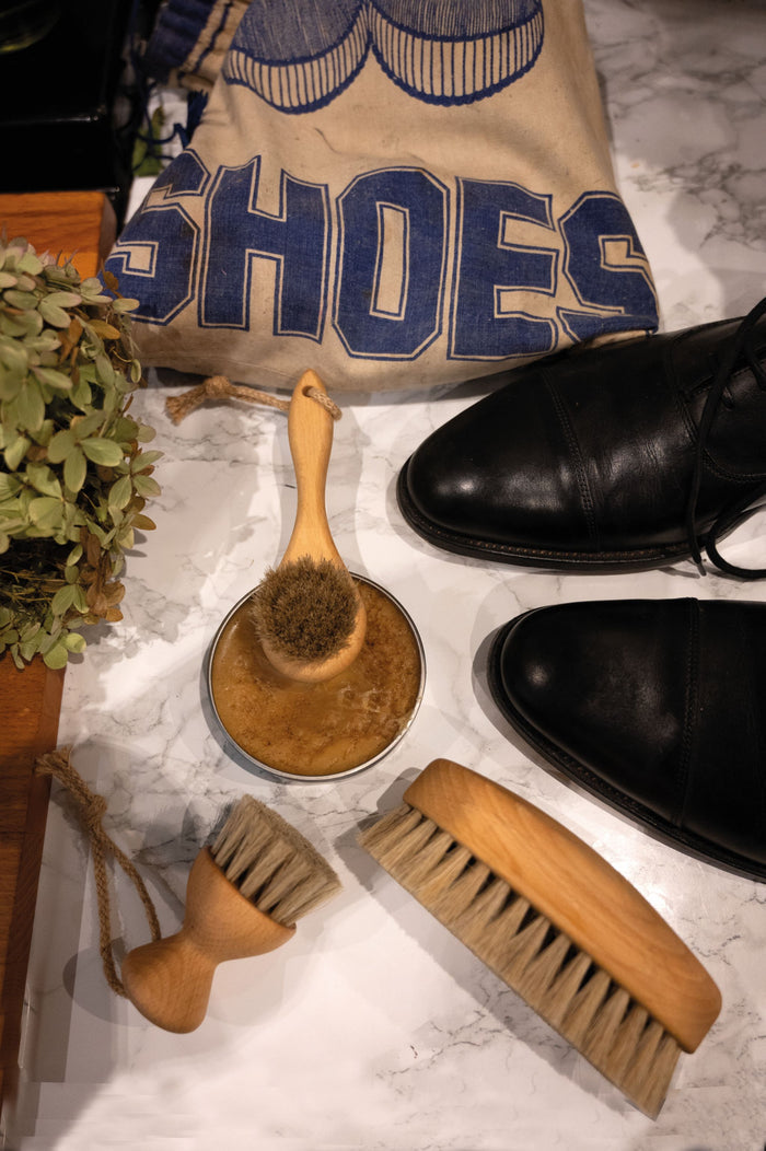 Hillbrush Shoe Care Set | FSC Beechwood Brushes, Made in Britain