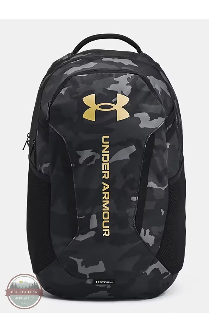 Under Armour 1384672 Hustle 6.0 Backpack in Black Camo, front