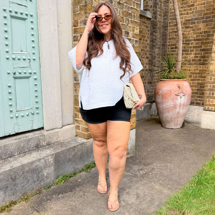 Ida Cotton Gauze T-Shirt - White
