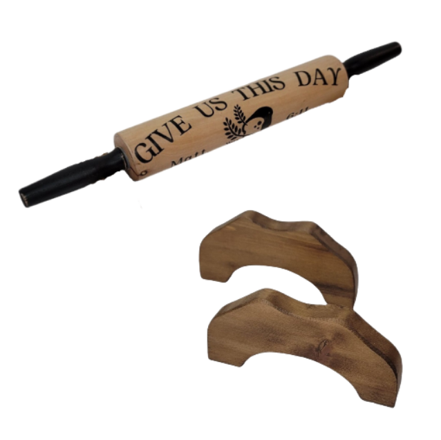 Inspirational Wooden Rolling Pin