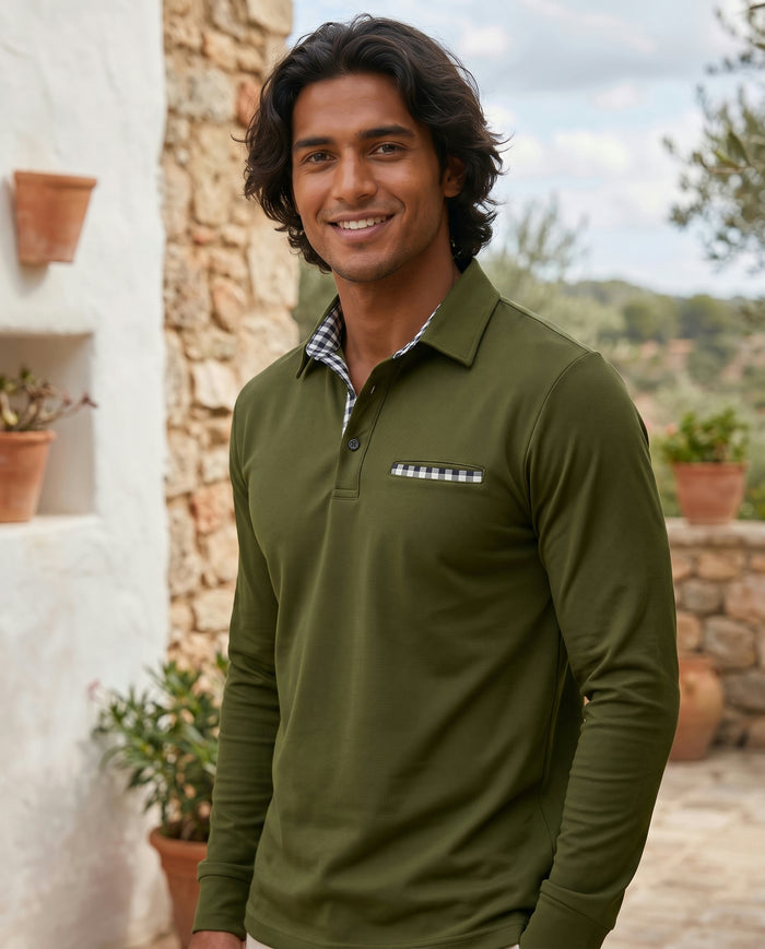 jack-men-s-check-collar-polo-olive-green-3