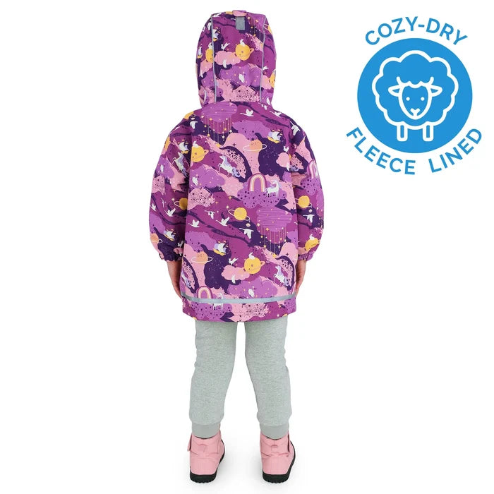 Jan & Jul Cozy-Dry Rain Jacket - Purple Dream