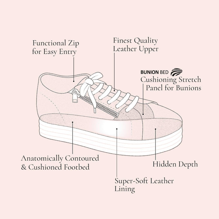 Jazz: White Leather & Silver Shoes Sole Bliss