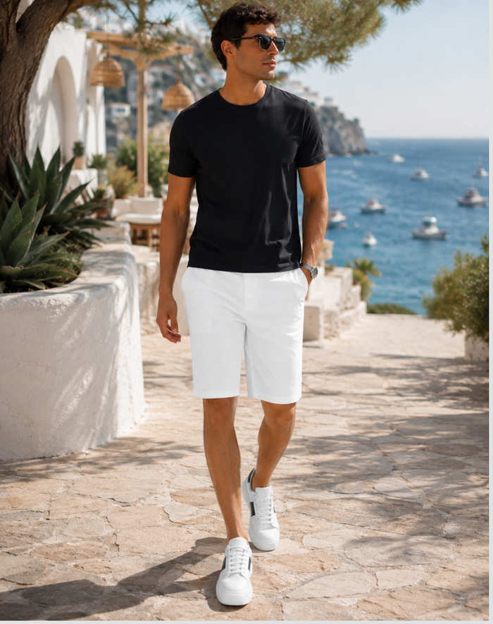 Jenna - High-Waisted Linen Shorts Casual Summer Wear Pockets Lightweight