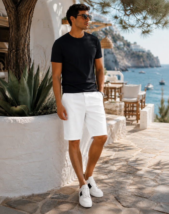 Jenna - High-Waisted Linen Shorts Casual Summer Wear Pockets Lightweight