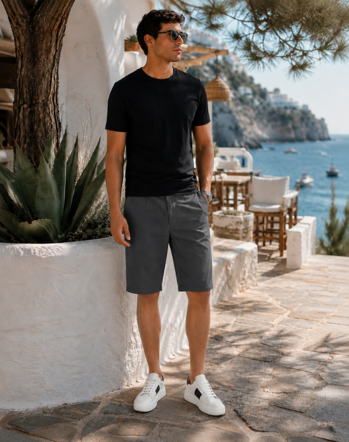 Jenna - High-Waisted Linen Shorts Casual Summer Wear Pockets Lightweight