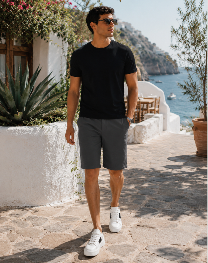 Jenna - High-Waisted Linen Shorts Casual Summer Wear Pockets Lightweight