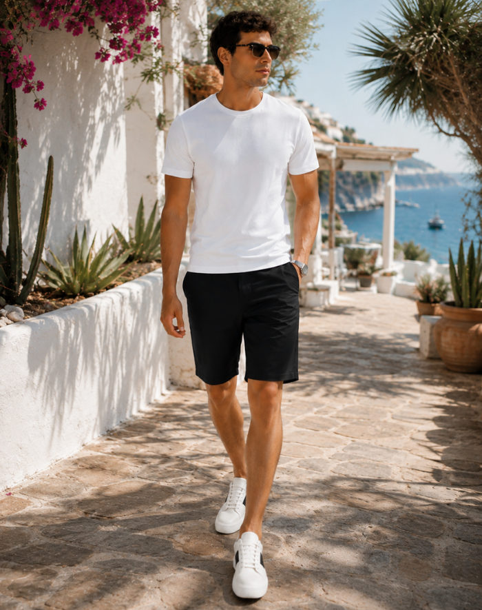 Jenna - High-Waisted Linen Shorts Casual Summer Wear Pockets Lightweight