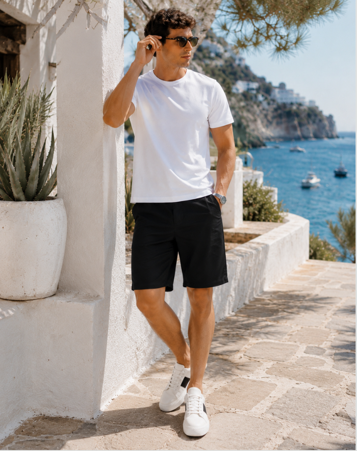 Jenna - High-Waisted Linen Shorts Casual Summer Wear Pockets Lightweight