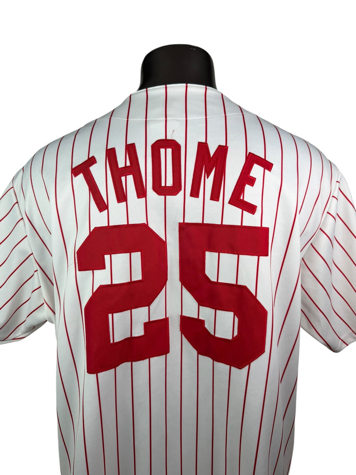 JIM THOME PHILADELPHIA PHILLIES VINTAGE 2000'S MAJESTIC AUTHENTIC JERSEY ADULT 2XL