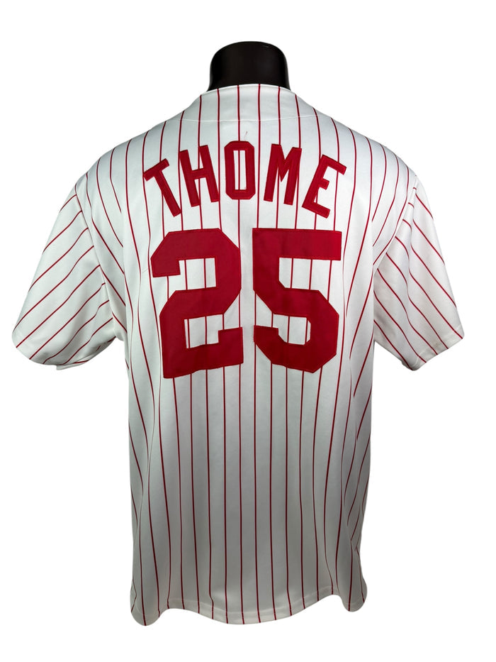 JIM THOME PHILADELPHIA PHILLIES VINTAGE 2000'S MAJESTIC AUTHENTIC JERSEY ADULT 2XL