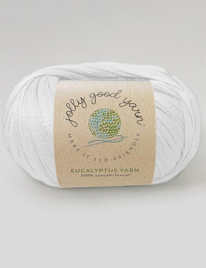 Sandford White Eco-Friendly Eucalyptus Yarn by Jolly Good Yarn (100g)
