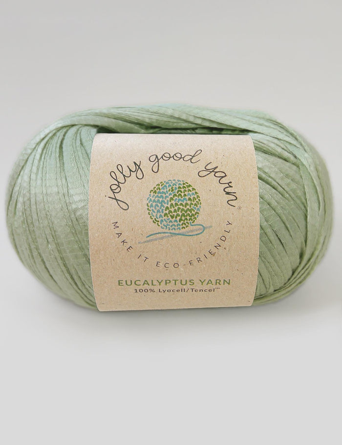 100% eucalyptus fibre yarn in light green