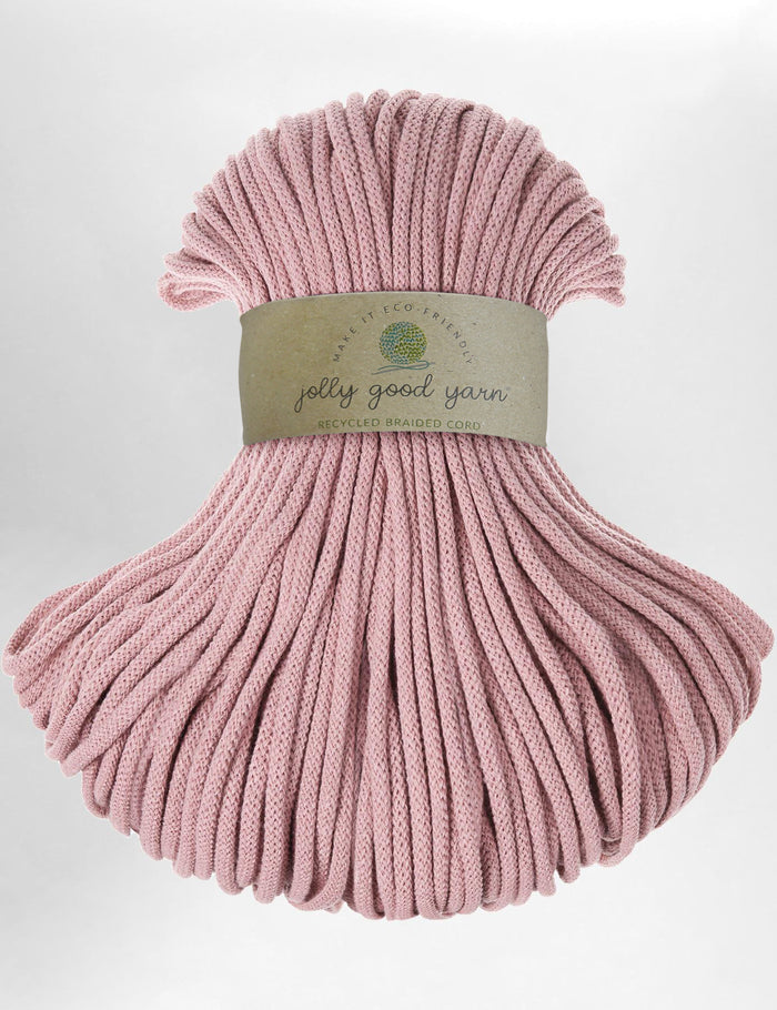 5mm Granite Pink Recycled Cotton Macrame Cord by Jolly Good Yarn (500g)