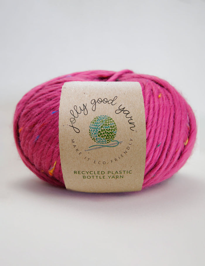 Knowle Fuchsia Recycled Plastic Yarn by Jolly Good Yarn (100g)