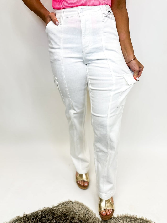 Judy Blue Ready For Spring Cargo Jeans - FINAL SALE - Macoma Boutique170 Denim