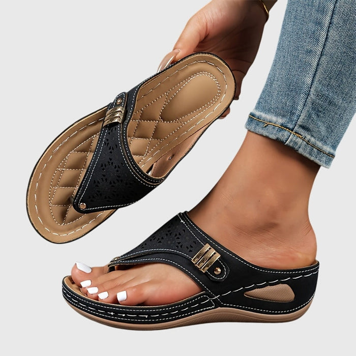 Xaria | Women's Platform Sandals - Brown - Image 4