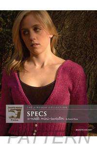 Juniper Moon Farm Moonshine 'Specs' Vneck Mini-sweater PATTERN ONLY-Patterns-Juniper Moon Farm-Alpaca Direct