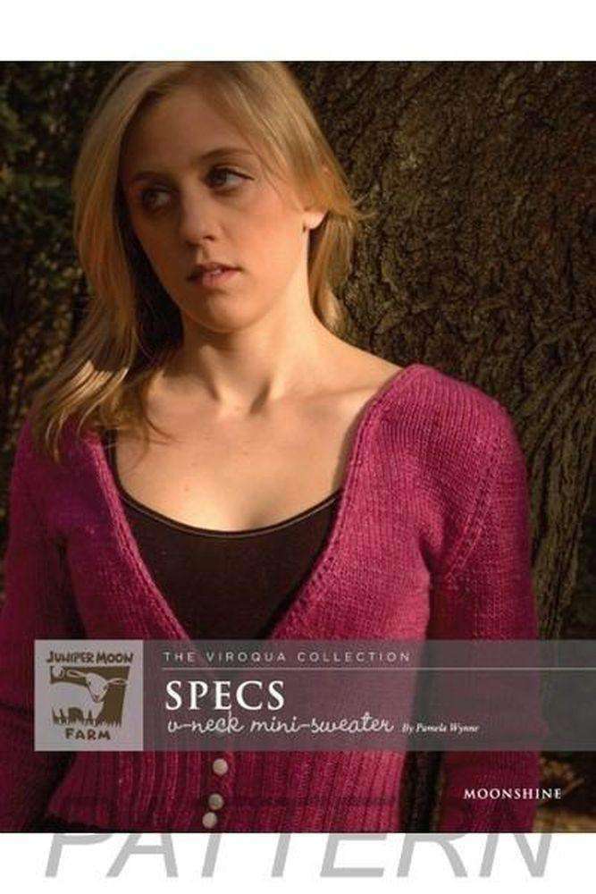Juniper Moon Farm Moonshine 'Specs' Vneck Mini-sweater PATTERN ONLY-Patterns-Juniper Moon Farm-Alpaca Direct