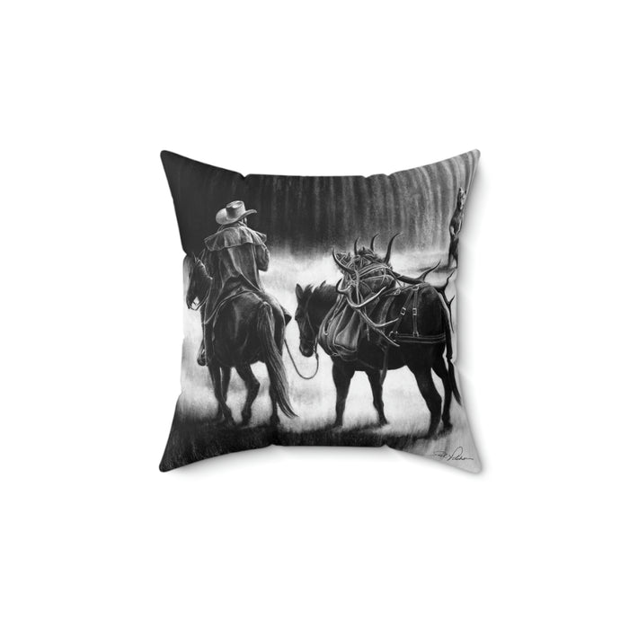 "Just Passin' Through" Square Pillow