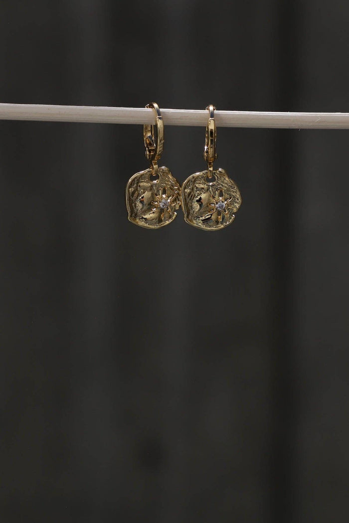 Katie Waltman-E1802G Earrings-Vega Huggies