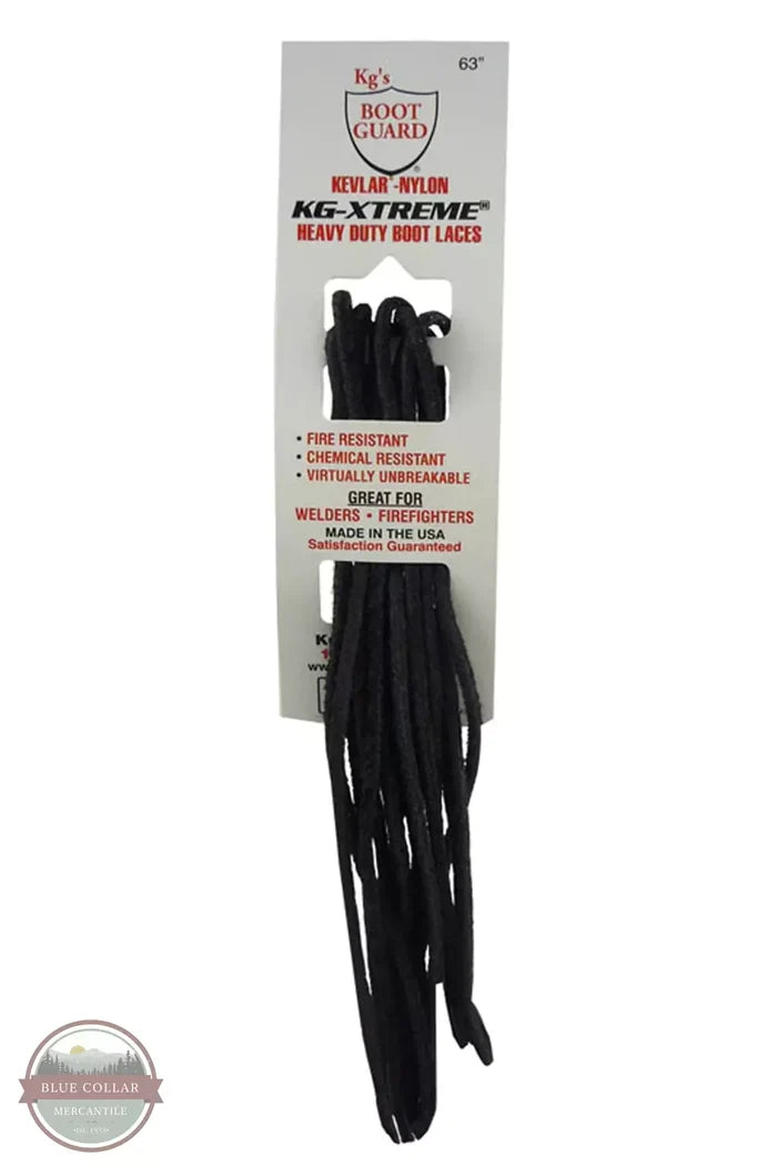 Kg's Boot Guard KG272 BLK KG-XTREME Kevlar Boot Laces in Black Package View