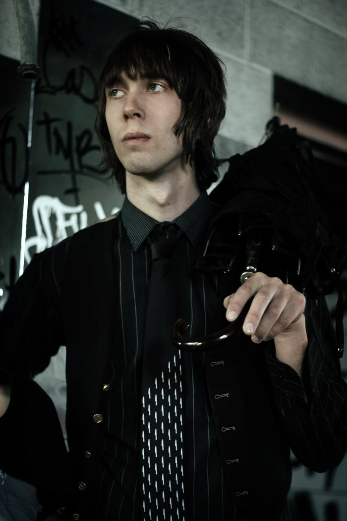 knife print tie