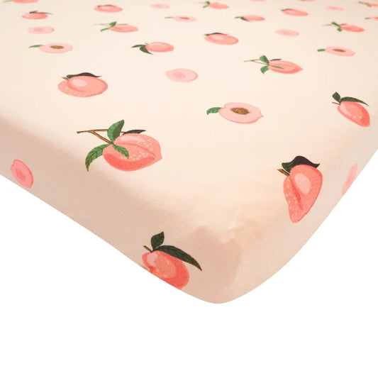 Kyte Baby Crib Sheet - Peach