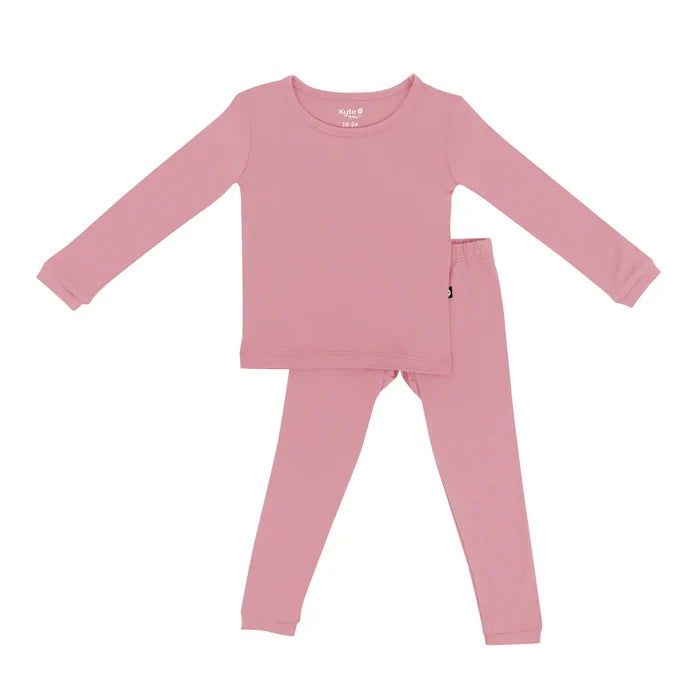 Kyte Baby Long Sleeve Toddler Pajama Set - Apple Blossom