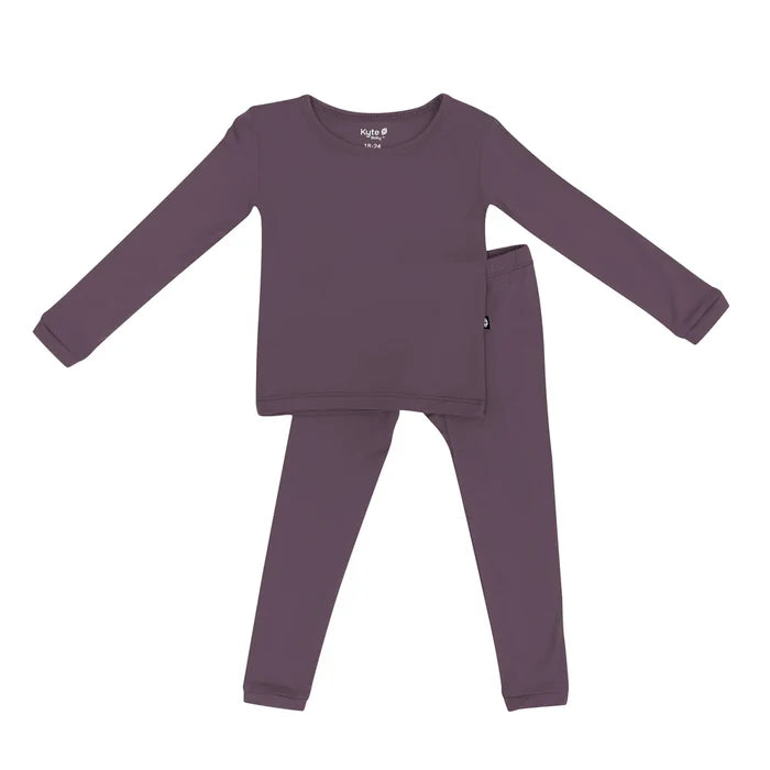 Kyte Baby Long Sleeve Toddler Pajama Set - Currant