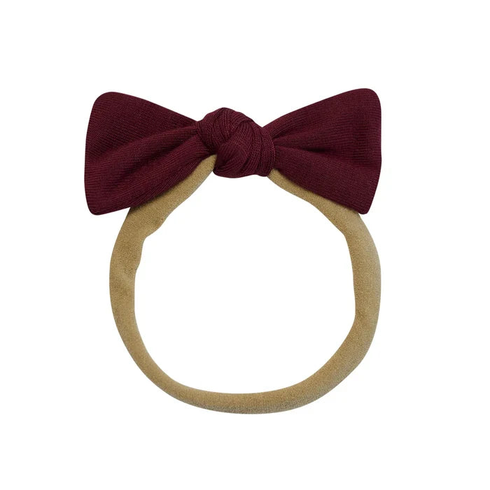Kyte Baby Nylon Bow - Burgundy