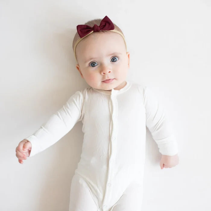 Kyte Baby Nylon Bow - Burgundy