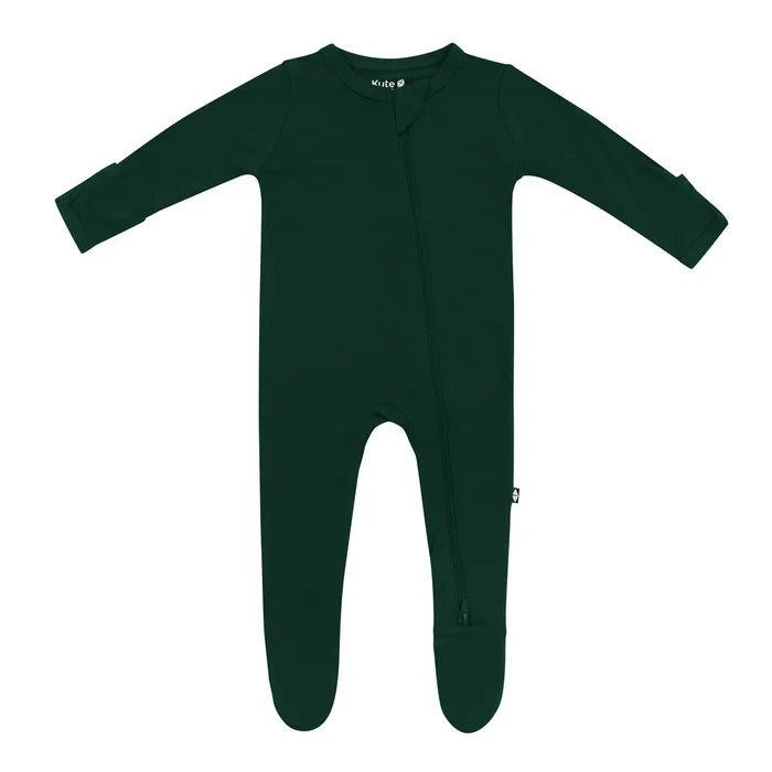 Kyte Baby Zippered Footie - Evergreen